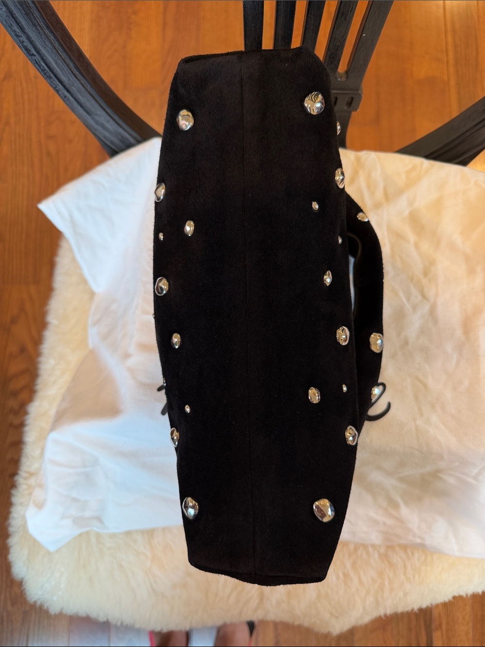 Madewell Mini Pouch in Suede with studs - Picture 4 of 6